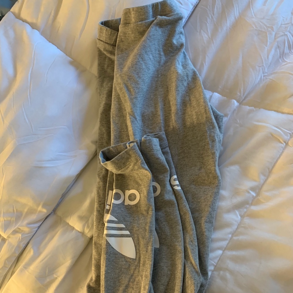 grey adidas leggings